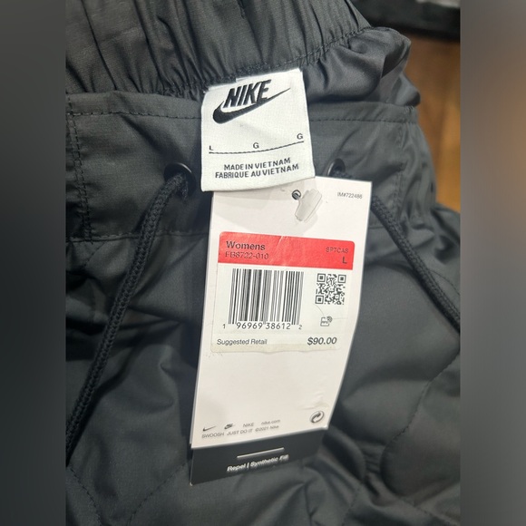 Nike NWT SZ XS/M/L black OR green Water Repel pants w/synthetic fill, insulated - Picture 5 of 8